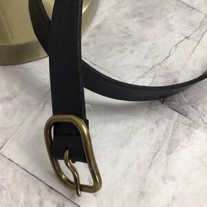 GAP Black Belt with Brass Buckle